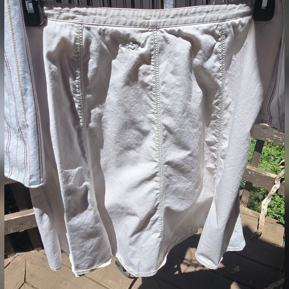 Horny Toad Tan/cream/khaki Midi Skirt Sz8 - Picture 2 of 7